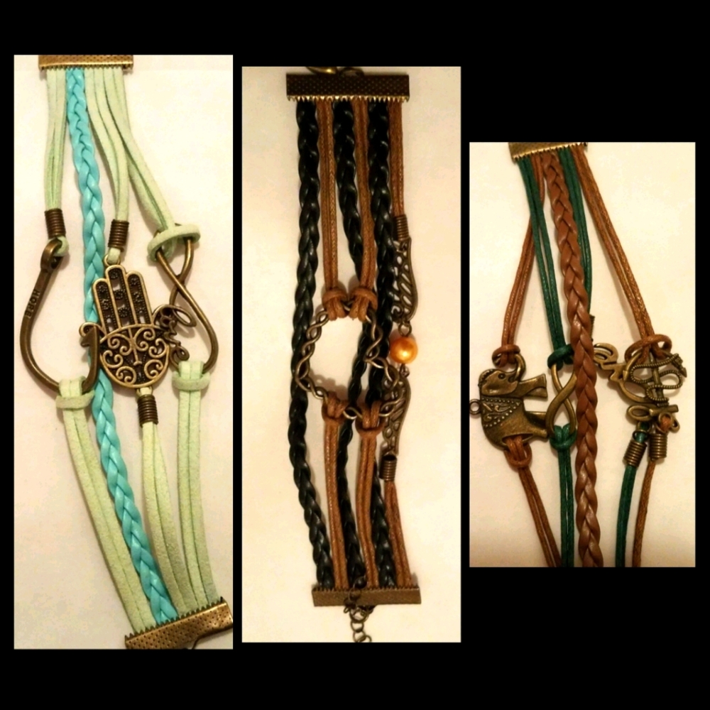 3 NWOT: Charm Bracelets